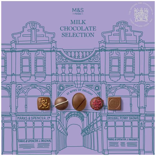 Marks & Spencer Auswahl von Milchschokoladen-Pralinen mit verschiedenen Füllungen