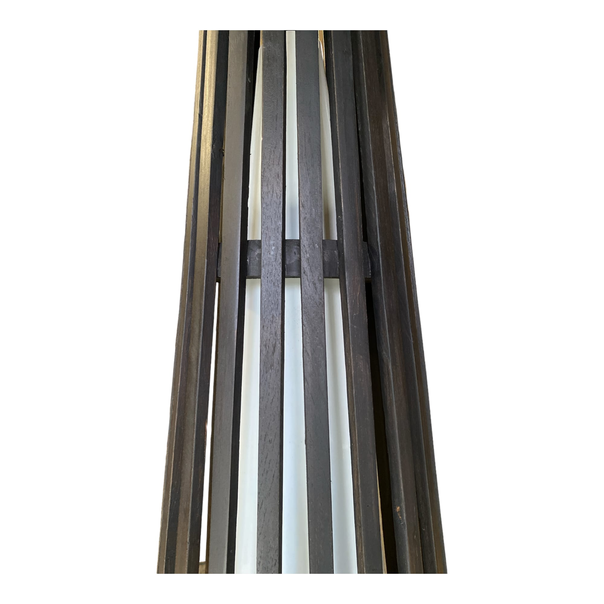 Interieurdirekt – Vloerlamp Anto – Teakhout – 90cm – Zwart