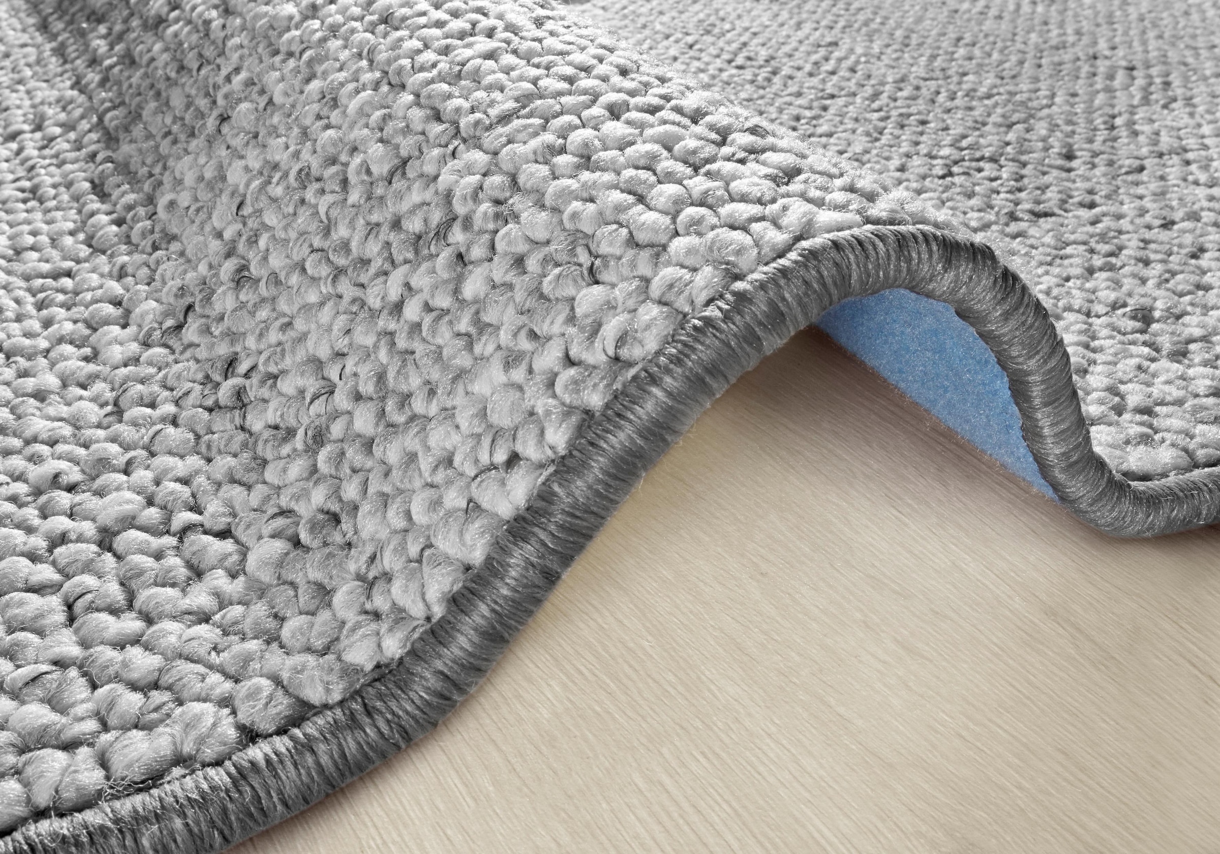 HANSE Home Teppich »Wolly 2« rund 12 mm Höhe Flachgewebe, Skandi, Woll-Optik, Esszimmer, Wohnzimmer, Flur