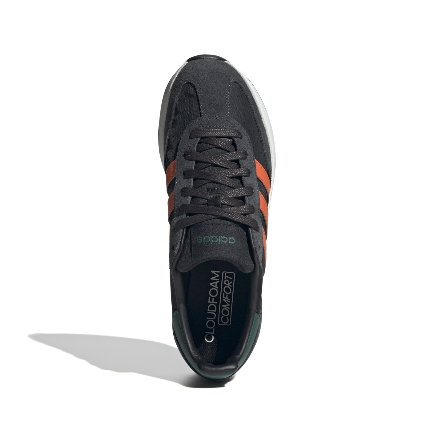Adidas Run 70s 2.0 Sneakers Zwart Donkergrijs Felrood