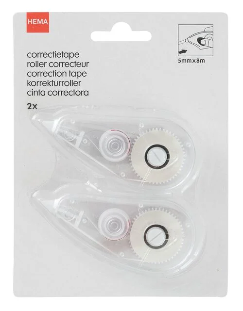2 rubans correcteurs