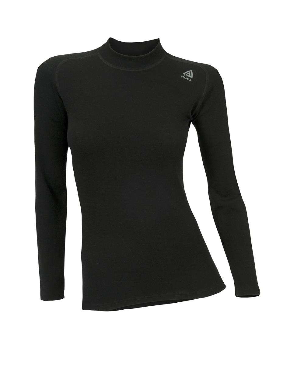 Aclima WarmWool Crew Neck Womens Black