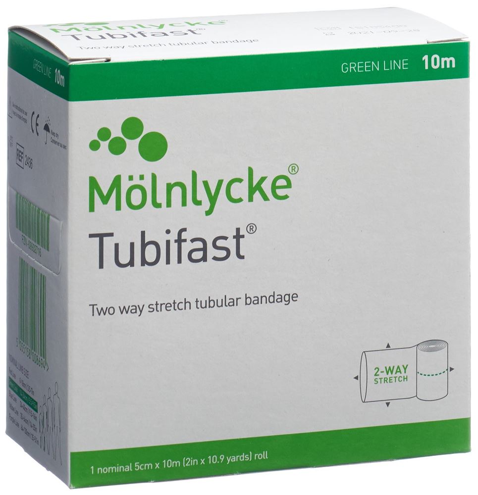 TUBIFAST Schlauchbandage<br>1 Stück, 5cmx10m, grün