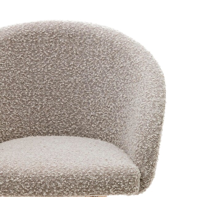Kave Home Drehstuhl MARVIN grau/Buche massiv