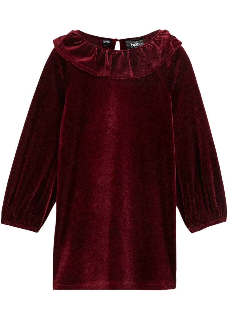Robe en velours fille avec volants