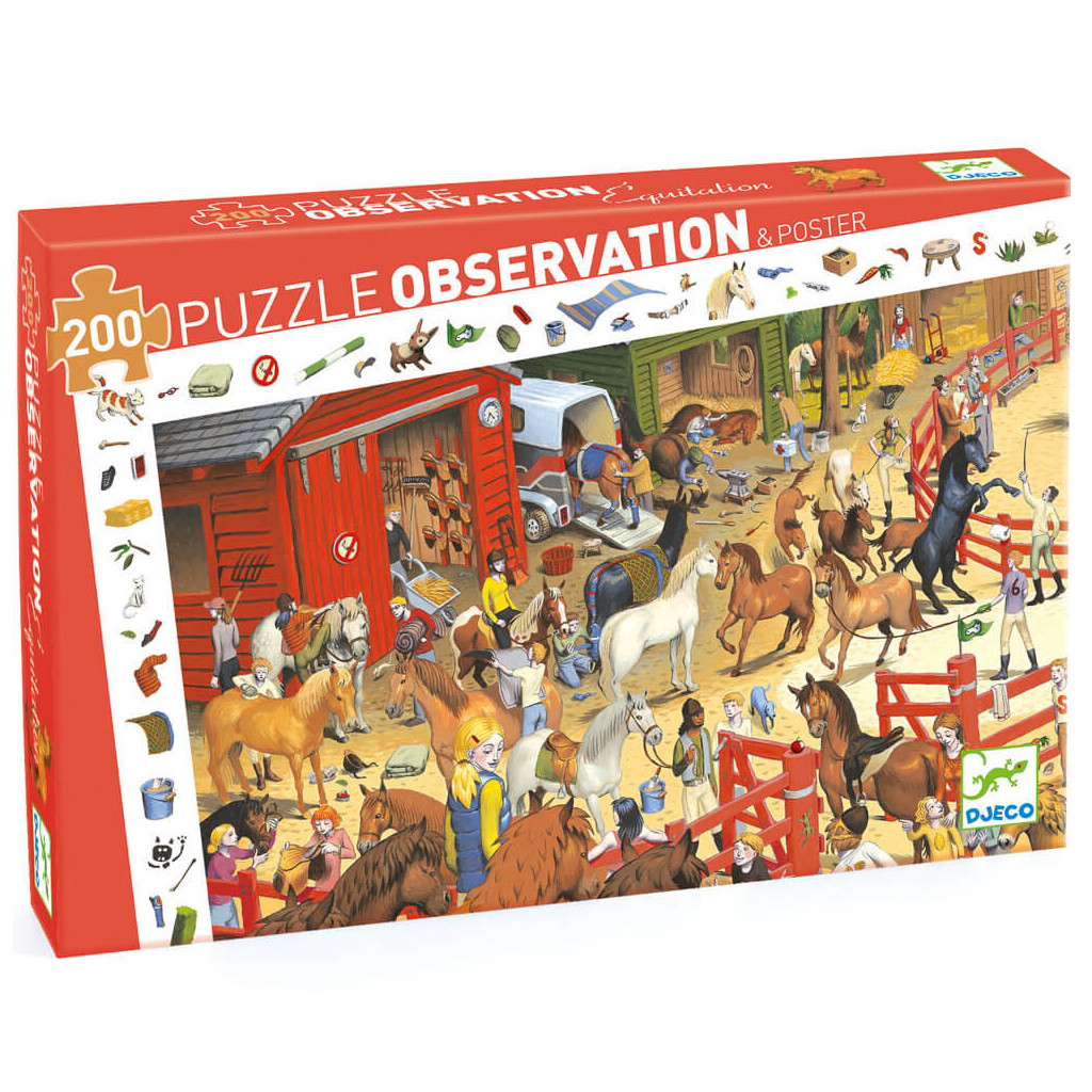 Puzzle Observation - Equitation - 200 Pièces