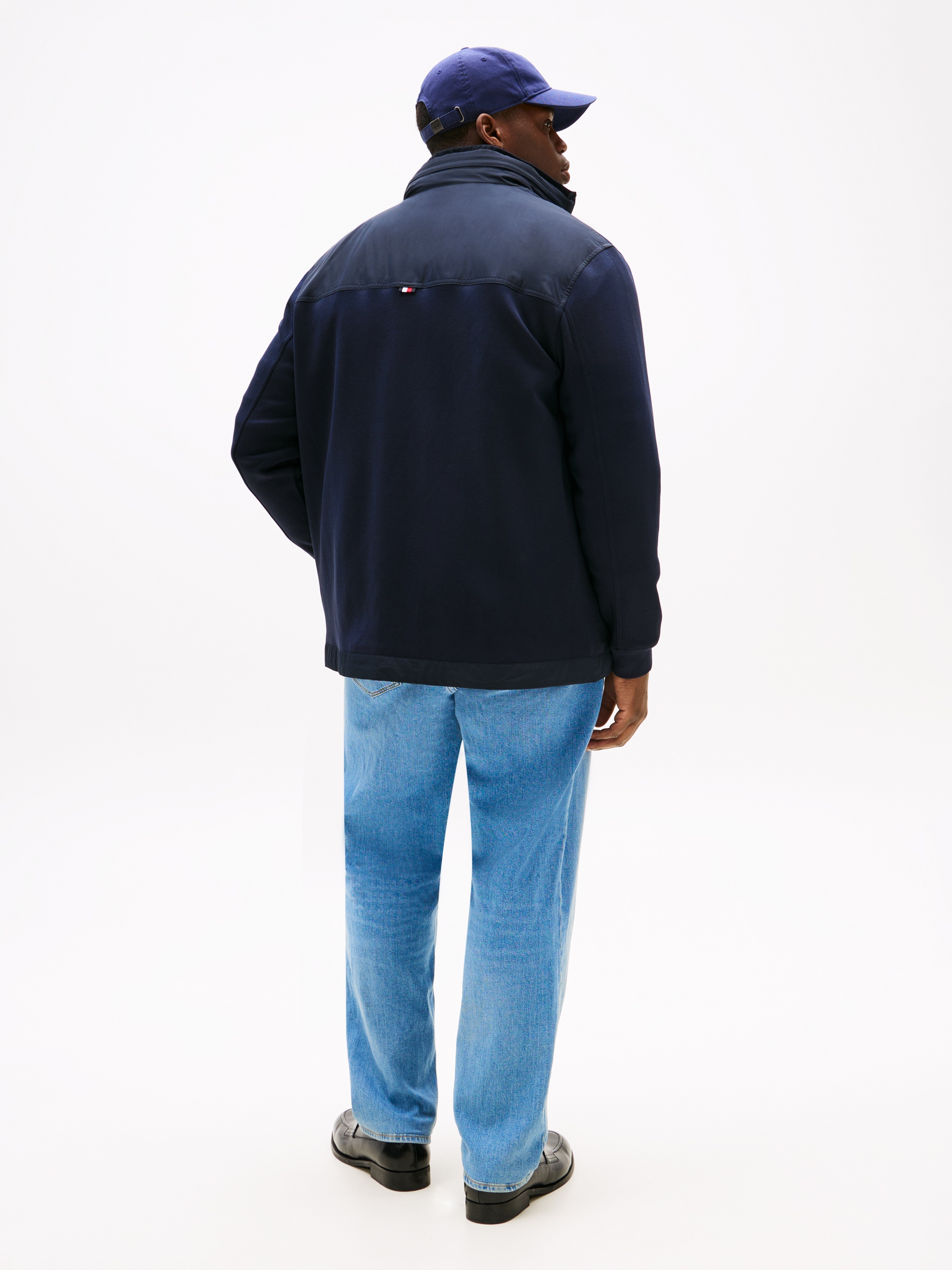 Tommy Hilfiger Big & Tall Outdoorjacke »BT-MIX MEDIA HARRINGTON-B« ohne Kapuze Kapuzenjacke Freizeitjacke Übergangsjacke Funktionsjacke Grosse Grössen