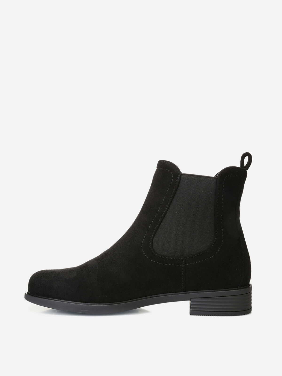 Bottines chelsea en suédine- Noir