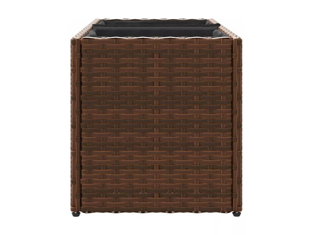 Jardinière bac lit surélevé résine marron 72 x 30 x 32 cm 02_0038081