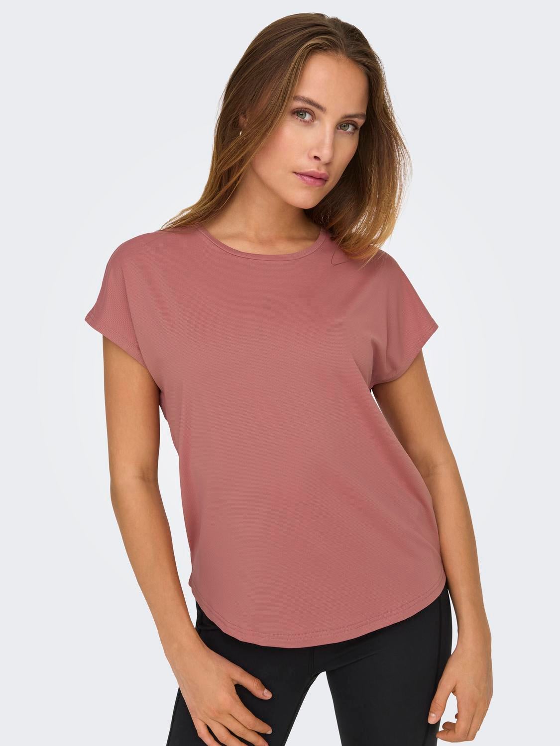 ONPAUB-MILA T-shirt Light Mahogany