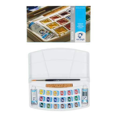 Talens Van Gogh Aquarellkasten mit 18 halben Näpfchen