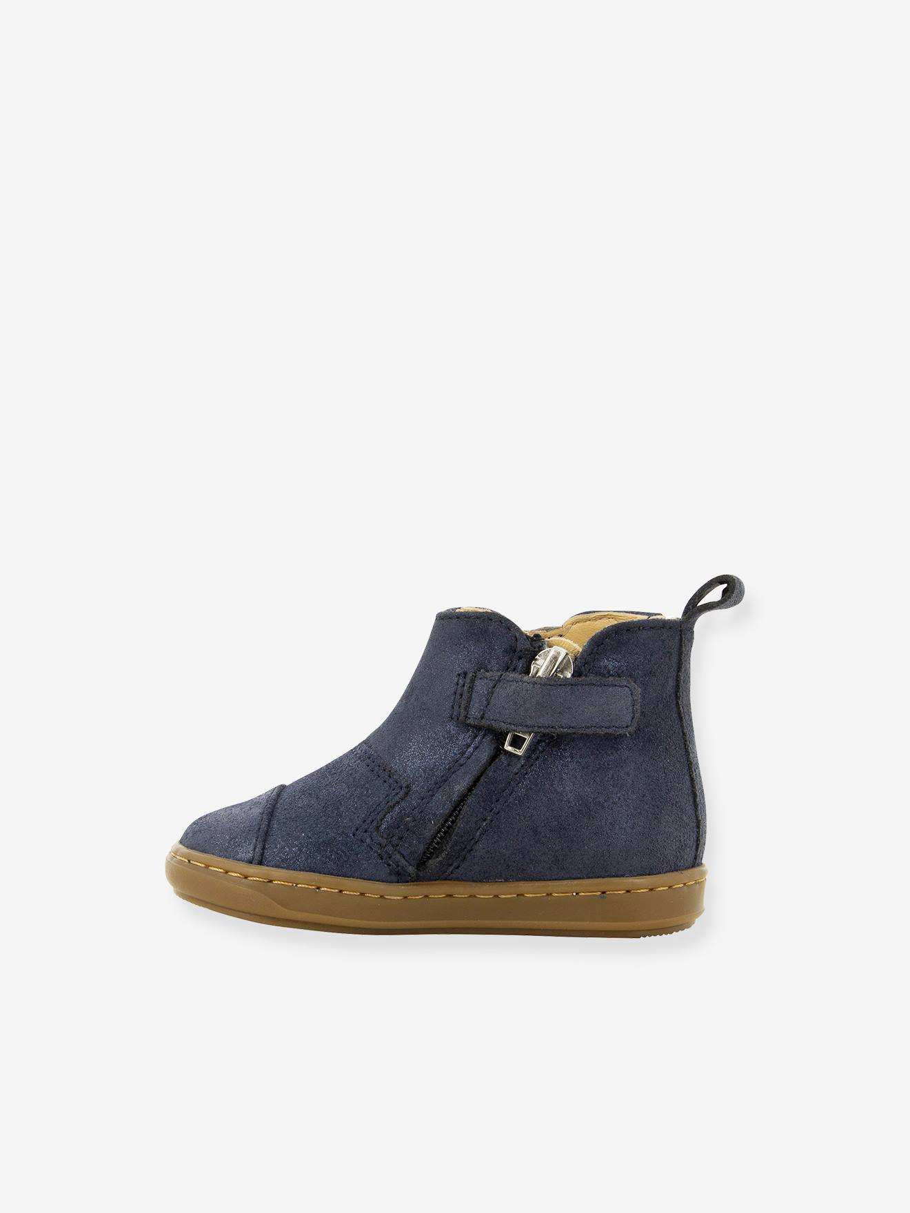Sapatinhos de bebê Bouba Apple Aegean SHOO POM® azul marinho