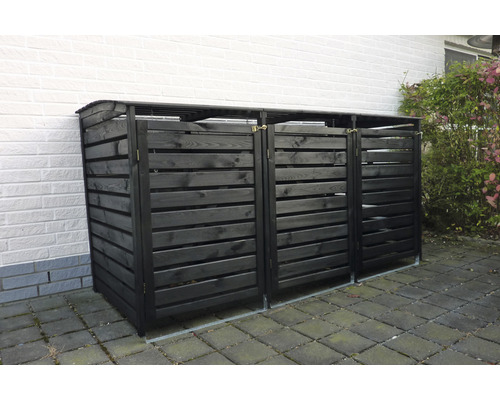 Promadino Vario III opbergbox voor 3 bakken, 219 x 92 x 122 cm, antraciet