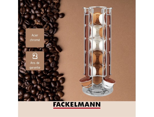 FACKELMANN - Distributeur de capsules Porte capsule dolce gusto rotatif petit déjeuner ref.42165