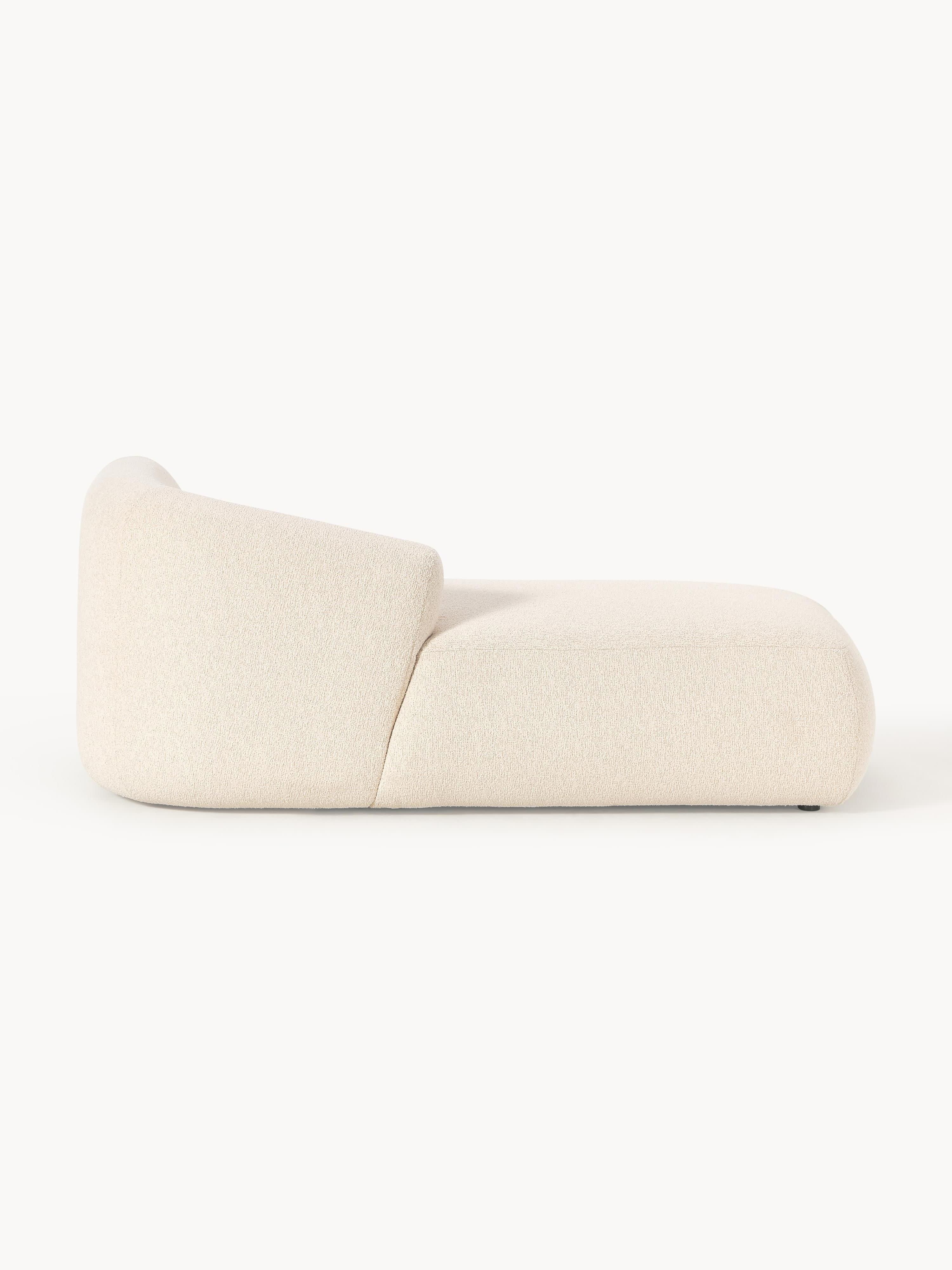 Chaise longue hoekmodule Sofia uit bouclé