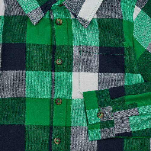 Name it - NKMLANE LS OVERSHIRT WH - Vert / Marine / Blanc