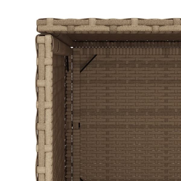 vidaXL Putekasse beige 50x55x115 cm polyrotting