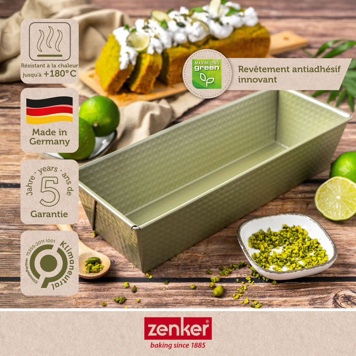 Moule à cake 30 cm Green Vision Zenker