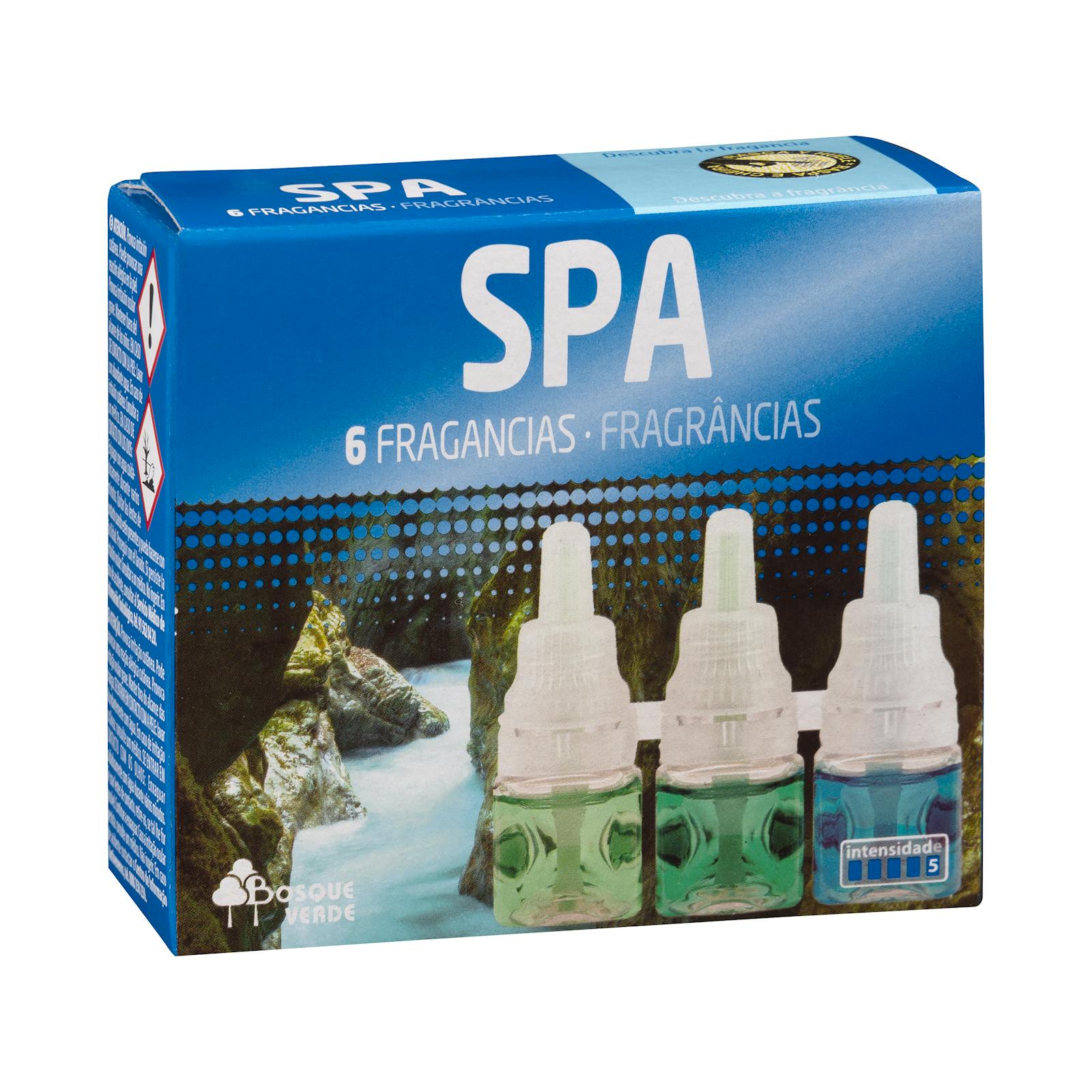 Recharge pour désodorisant électrique Spa 6 parfums Green Forest