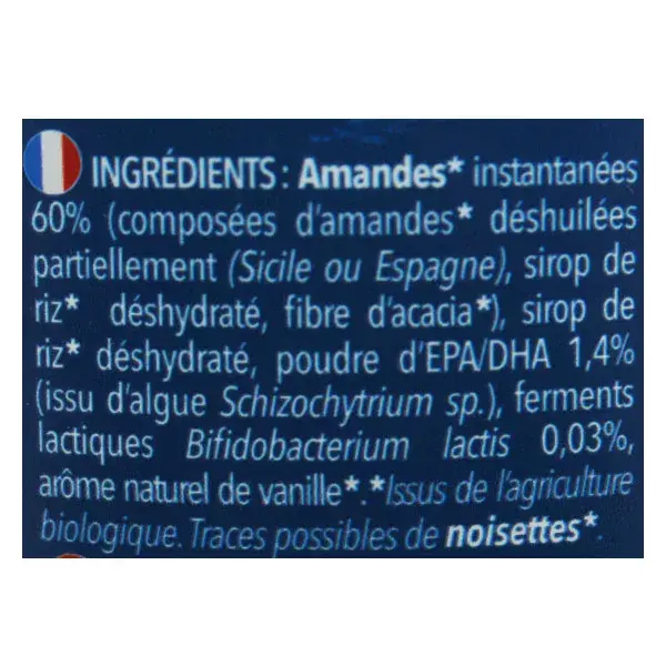 La Mandorle Bebida Instantânea em Pó Orgânico Omega Leite de Amêndoa 800g