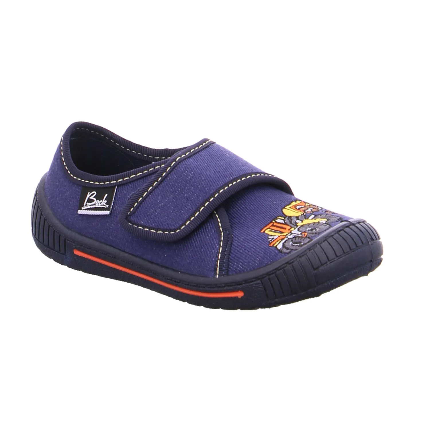 BECK Kinder-Hausschuh Blau Textil  Jungenhausschuh
