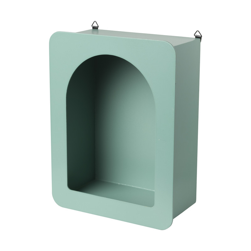 Wandkastje Zaha - groen - 19.7x15x9 cm