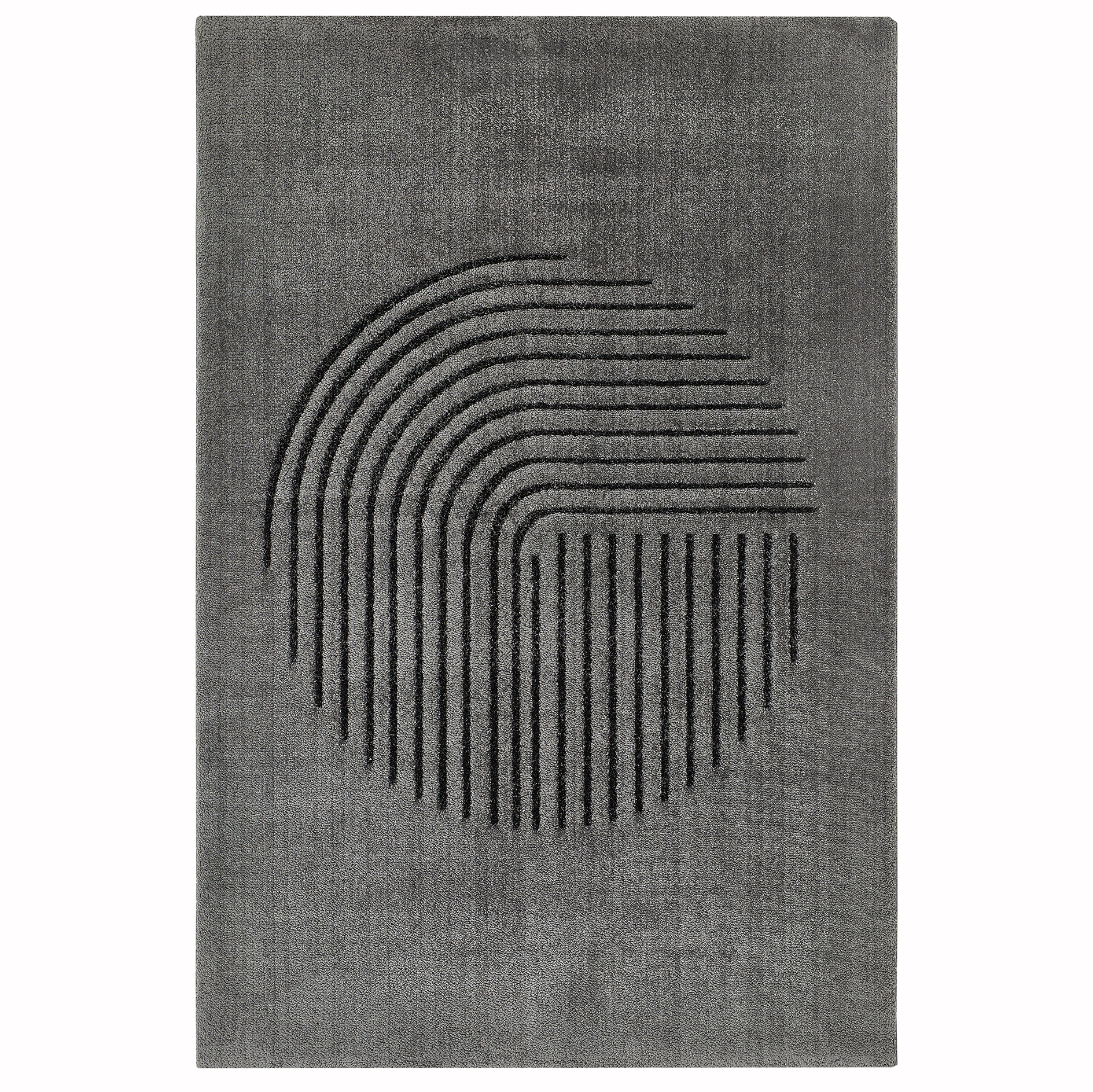 Teppich - grau - Hoch-Tief-Design - 160x230 cm