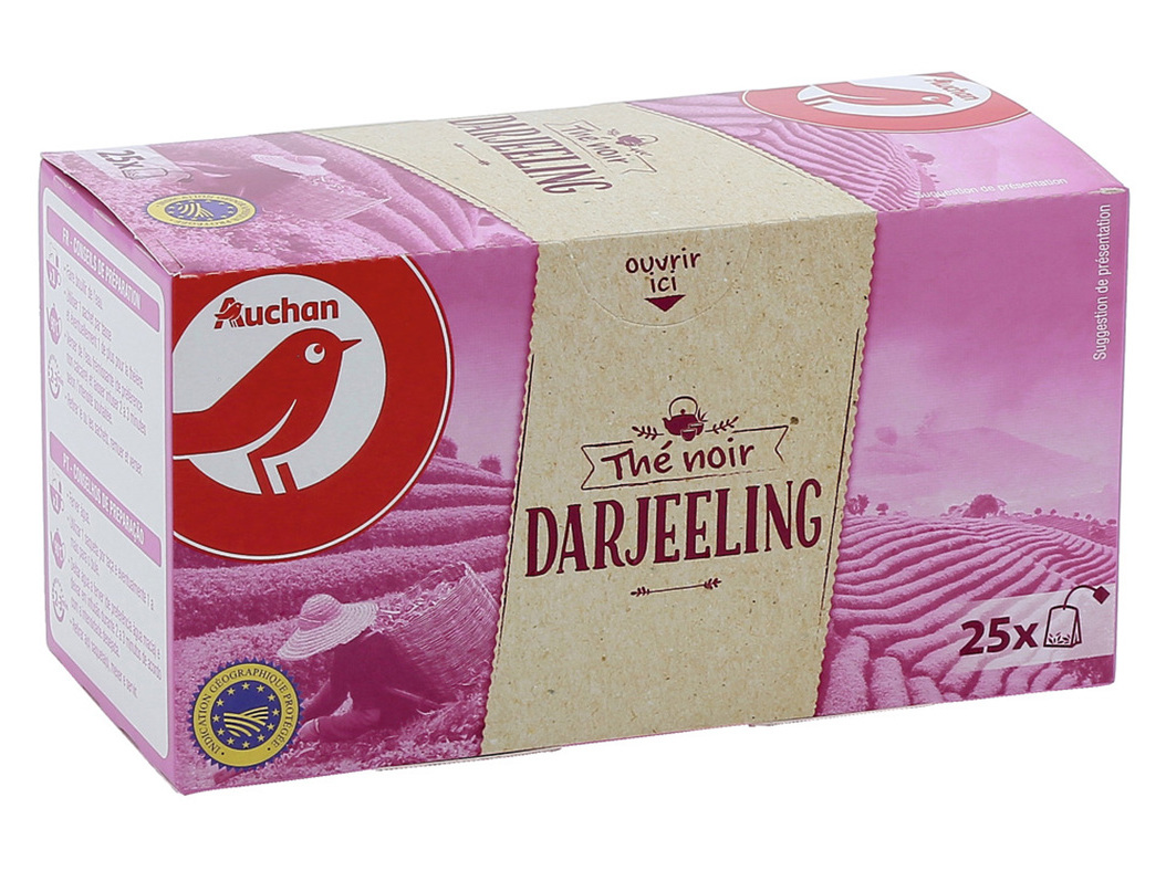 CHÁ PRETO AUCHAN DARJEELING 25 SAQUETA