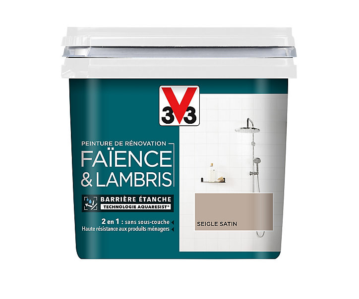 Peinture de rénovation faïence et lambris V33 seigle satin 750ml