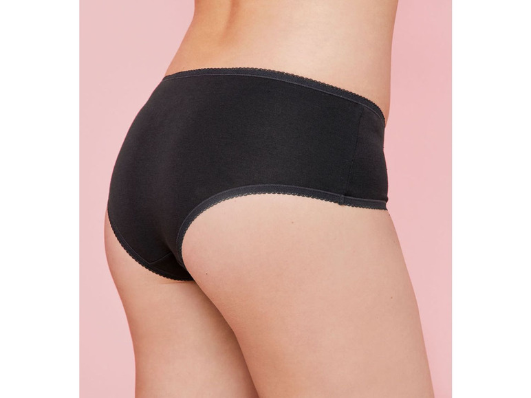 Hipsters voor dames, set van 3, biokatoen en elastaan