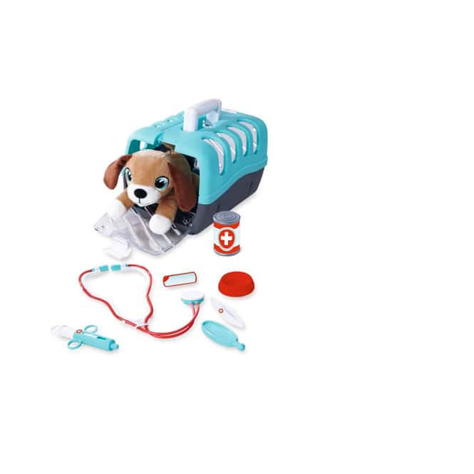 Tierarztkoffer mit Plüschhund