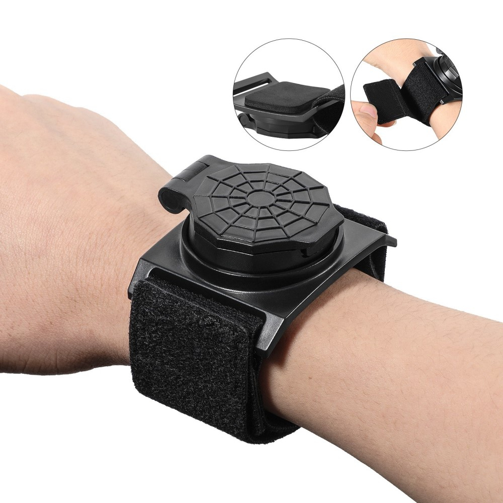 360° Universal Fahrrad Klapp Rückspiegel Velo Spiegel Armband - Schwarz