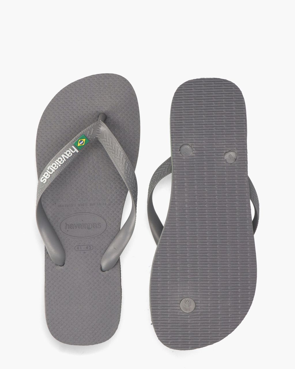 Havaianas Brasil Logo Grijs Herenslippers