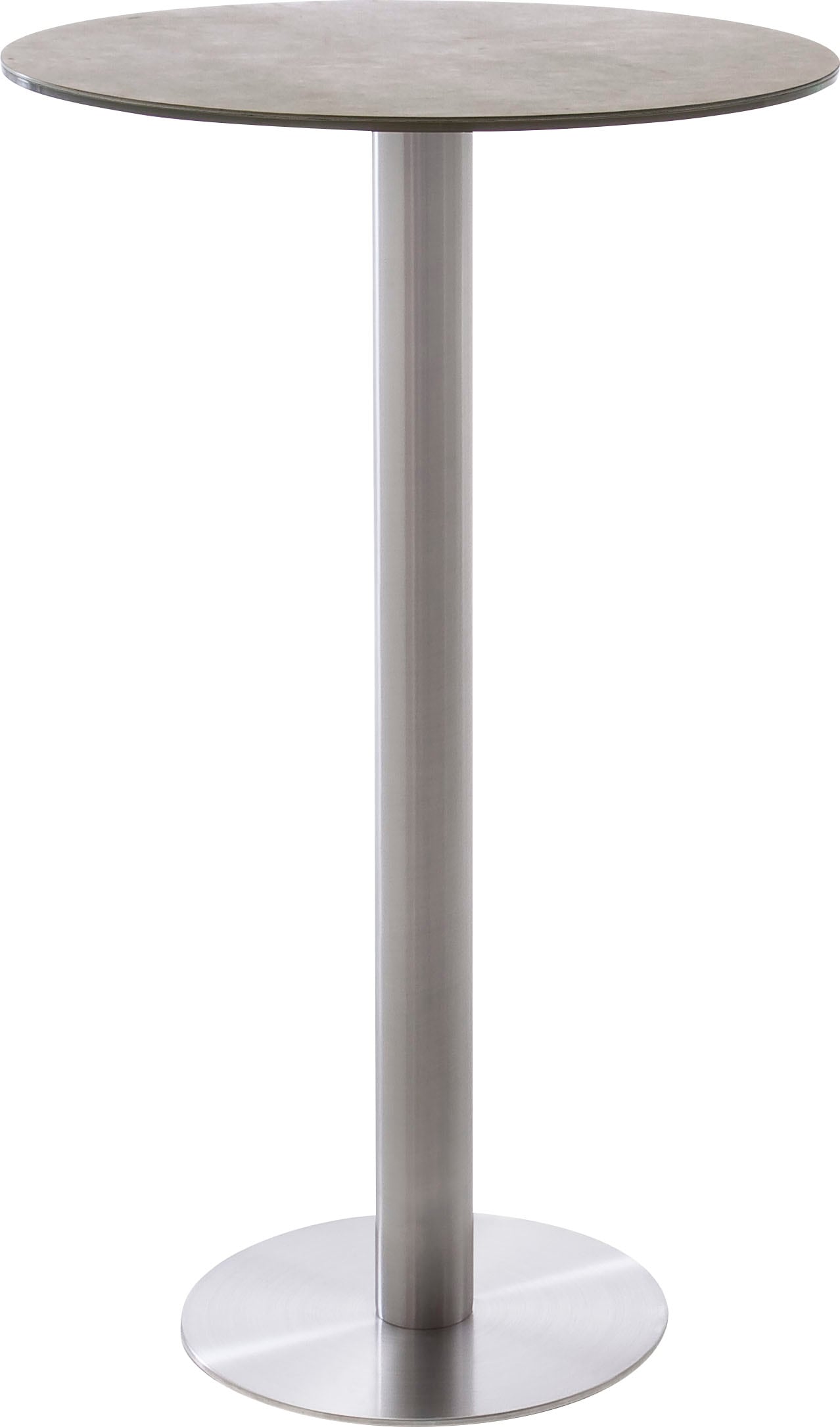 MCA furniture Bartisch »Zarina« Bartisch mit Glaskeramik Tischplatte mit Edelstahl Gestell