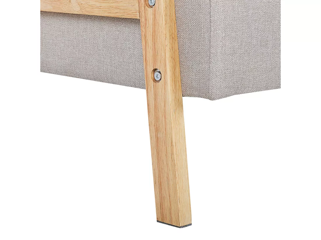 Canapé-lit en tissu beige TJORN
