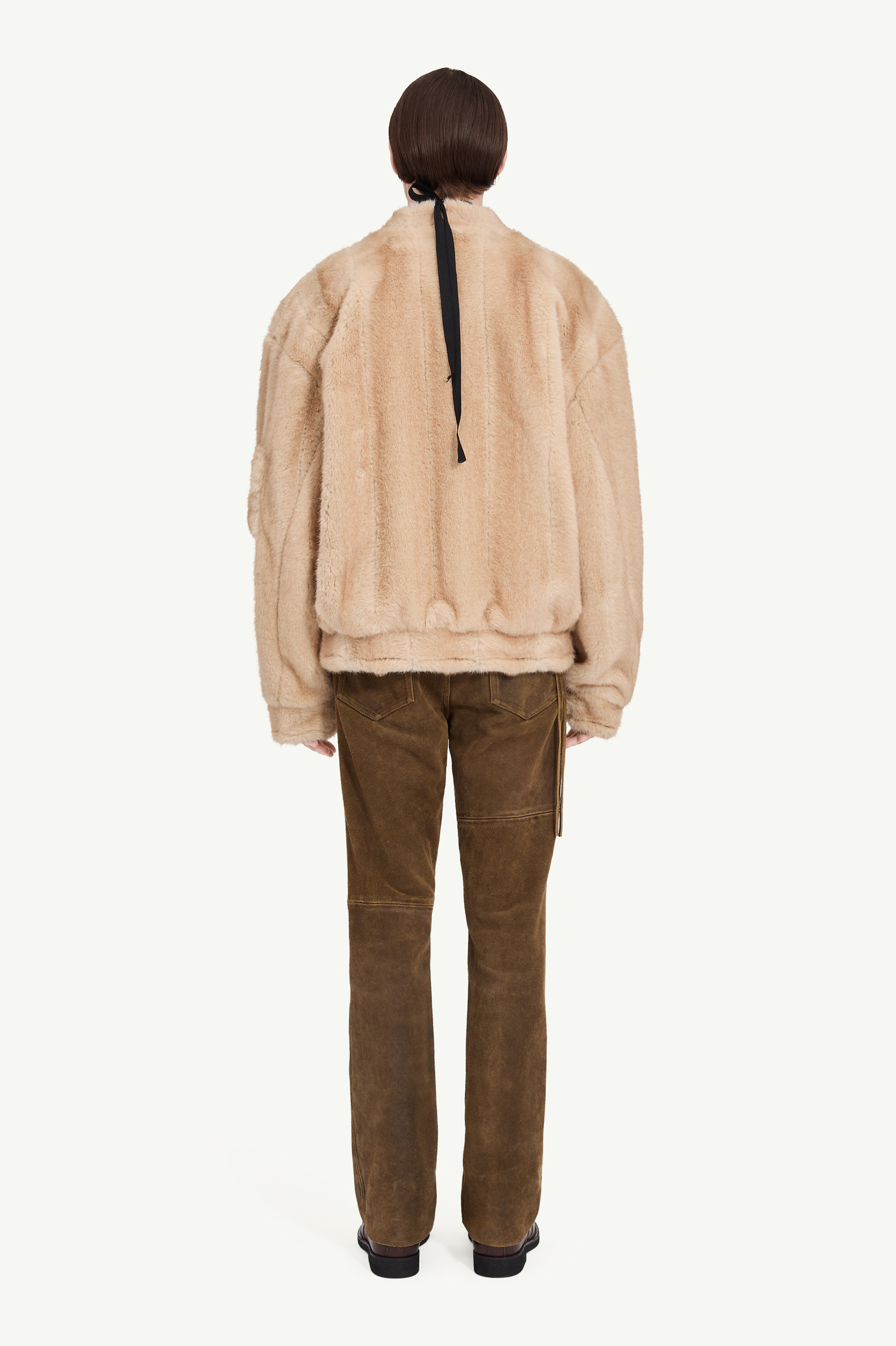 Veste bomber matelassé pour homme | MM6 Rose beige