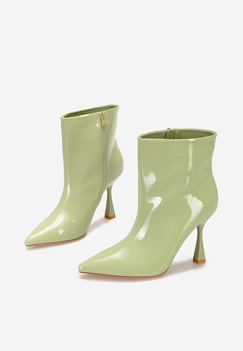Bottines stiletto verts Thessalia