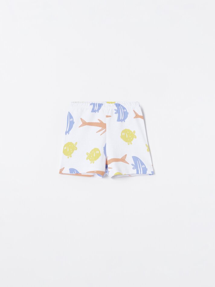 Conjunto com 2 pijamas estampados - Amarelo Limão
