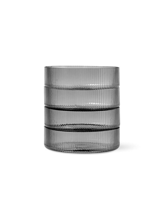 Ferm Living Ripple Serving schaaltje Ø12,2 set van 4 Clear