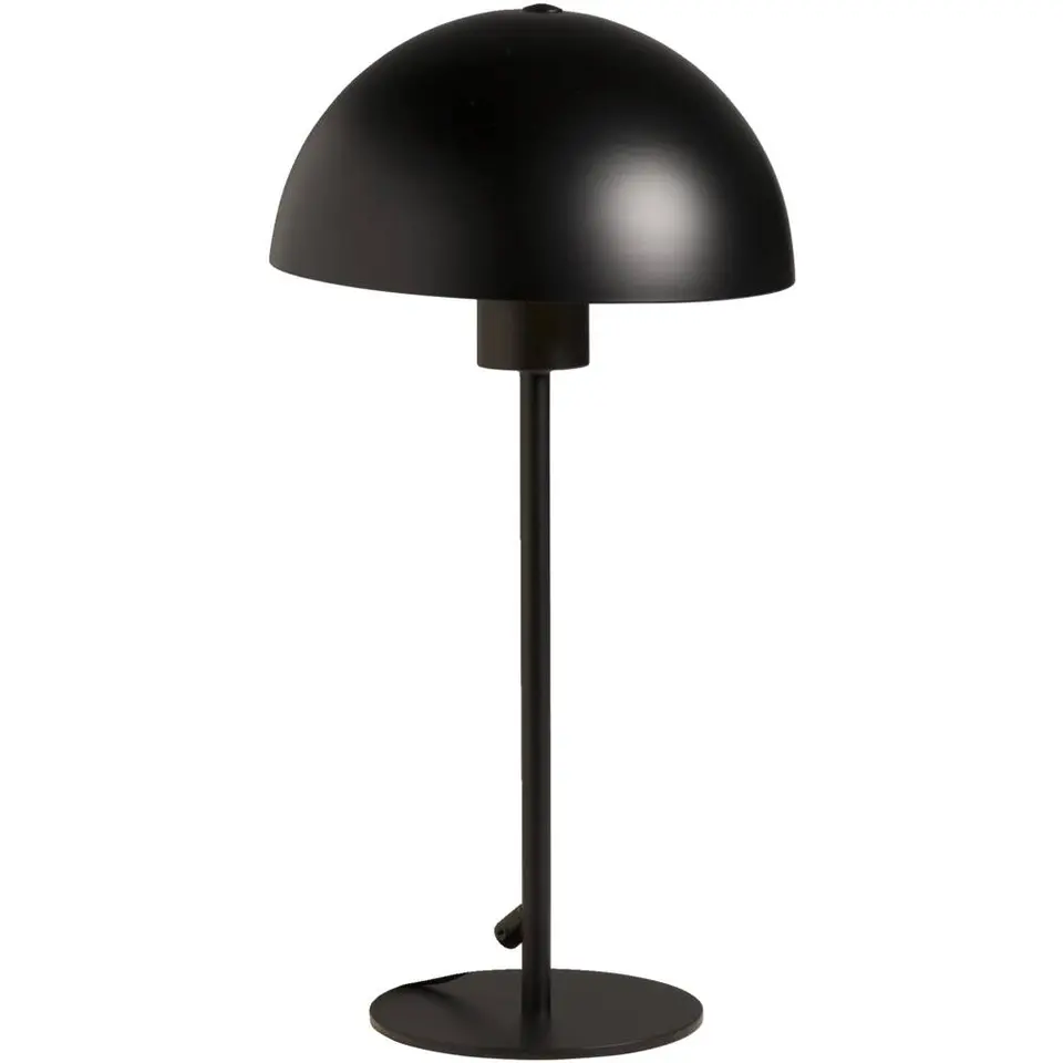Tafellamp Yuki - mat zwart metaal - E27 - 39xØ20 cm
