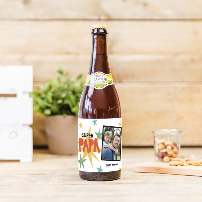 La Chouffe | 750 ml | Super papa met eigen foto en tekst