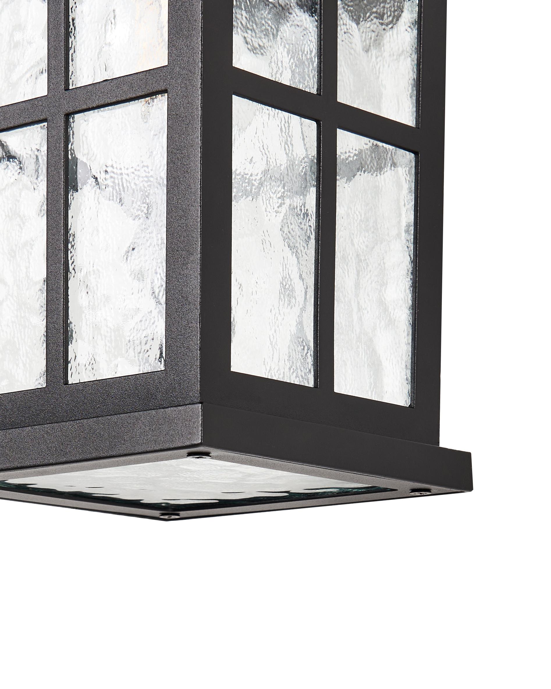 Buiten wandlamp AZMAK met bewegingssensor Zwart