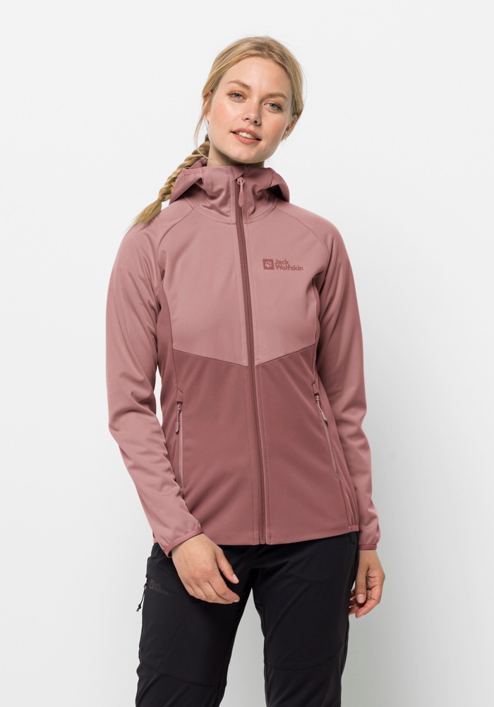 Jack Wolfskin Softshelljacke »GO HIKE SOFTSHELL W« mit Kapuze