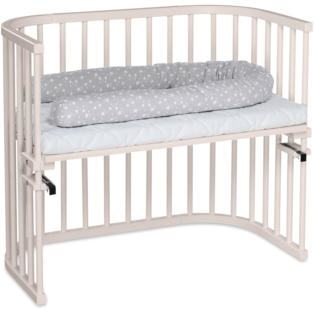 Køb babybay® Bedside Crib Beige Varnished Maxi Co-Sleeper Babyseng