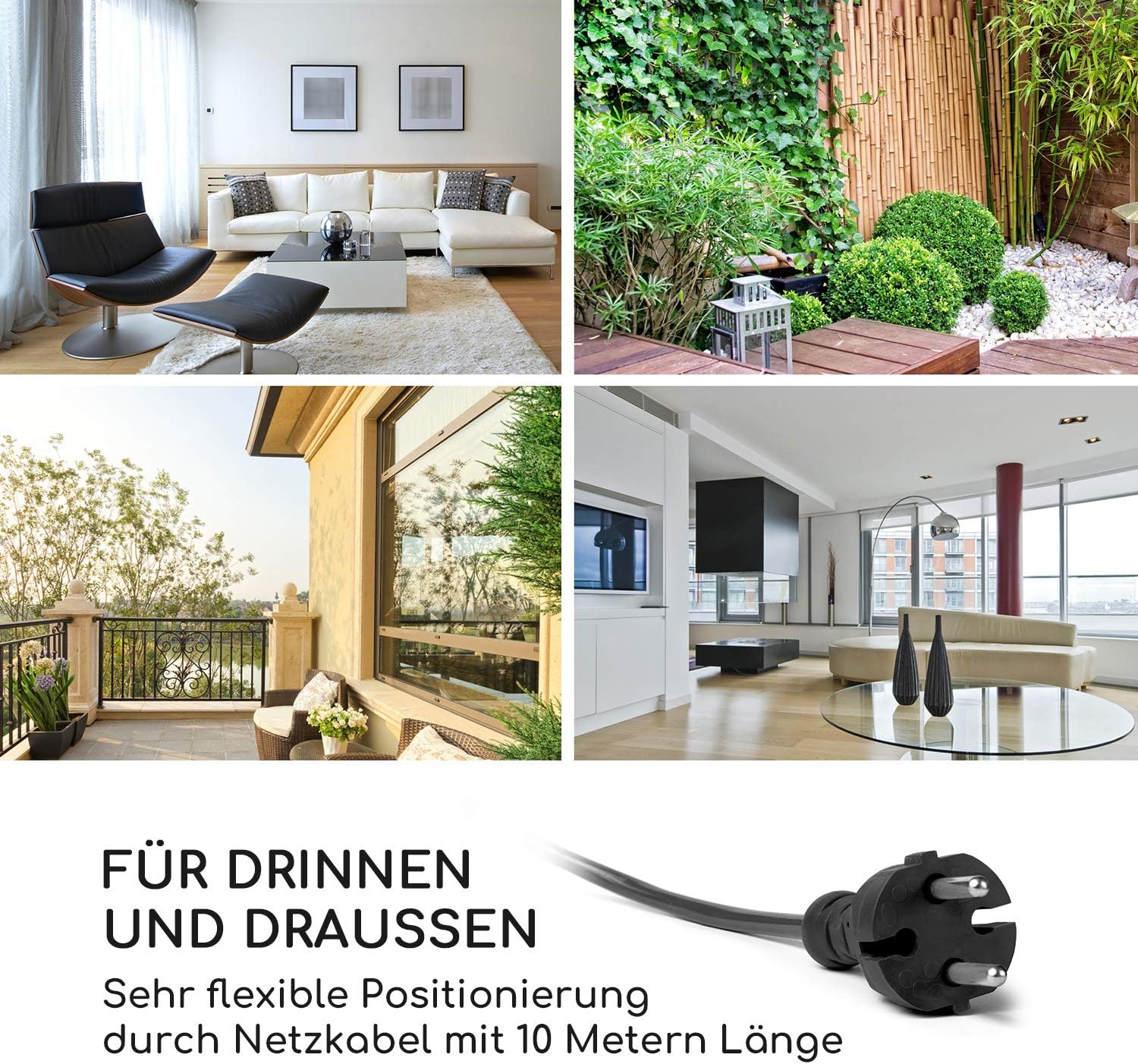 blumfeldt Golden Orchid Gartenbrunnen - stetiger Wasserumlauf mit Loopflow Concept, Pumpe mit 5 Watt, 7 kg, Schutzart: IPX8, Material: Zinkmetall, für drinnen und draußen, Messing-Optik