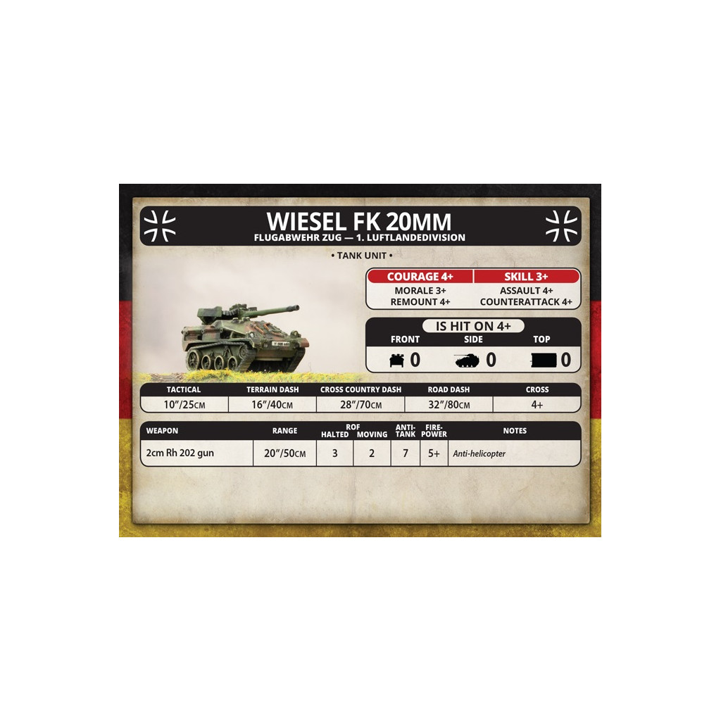 Team Yankee - Wiesel FK20mm Flugabwehr Zug