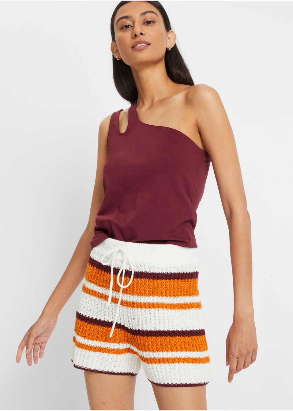 Top à épaule dénudée avec coton