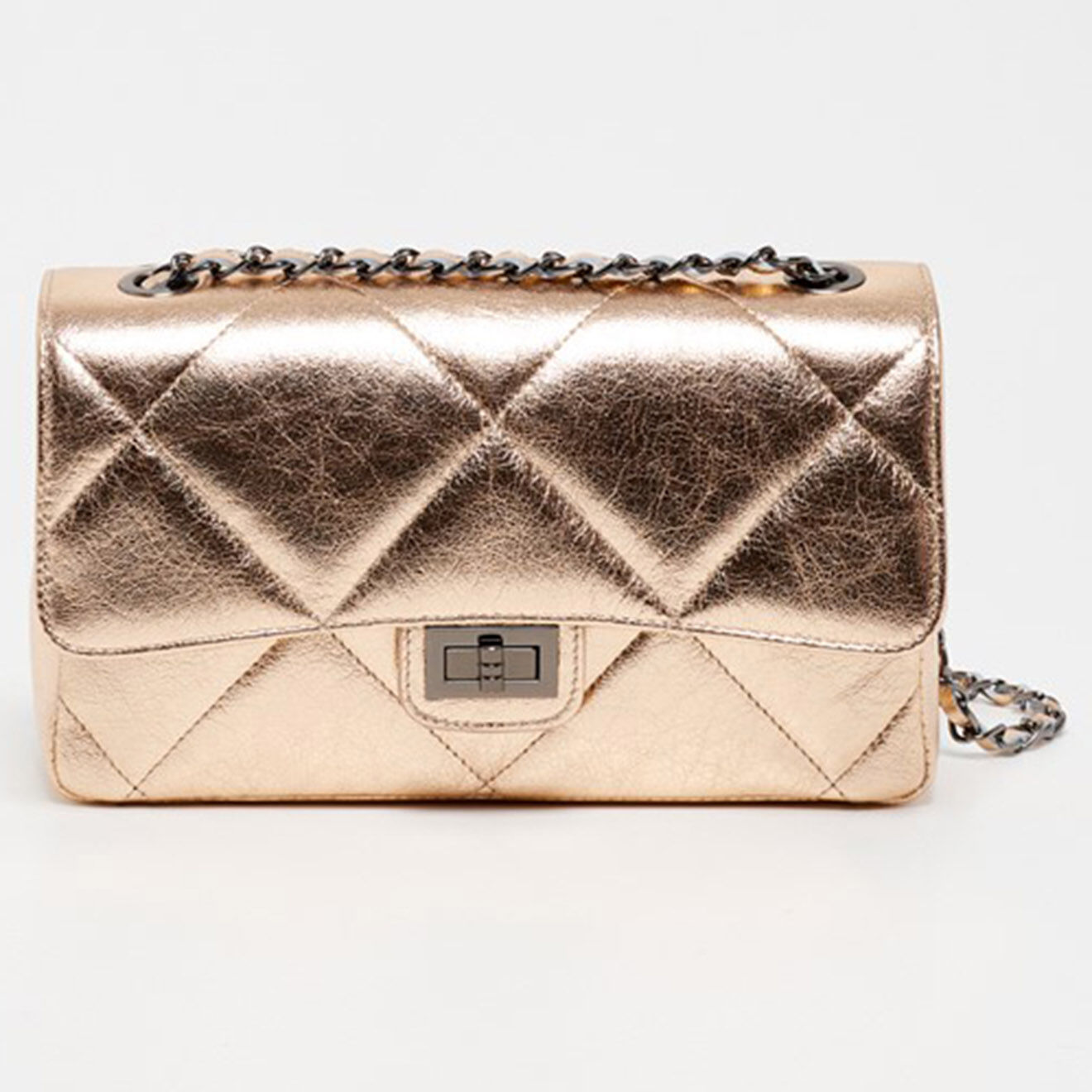 Christian Laurier Sac bandoulière en Cuir Lena rose doré - 27x15x8 cm