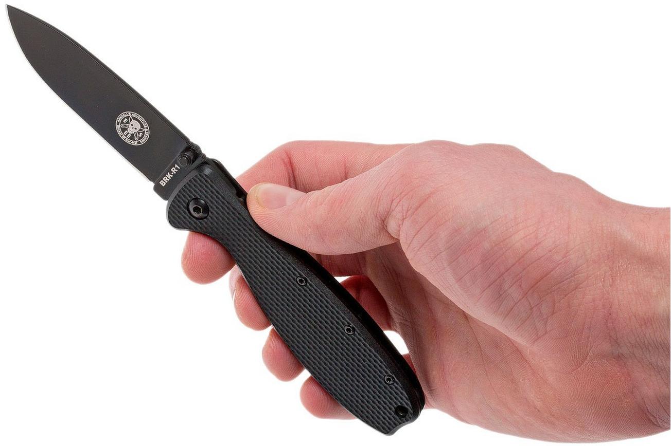 ESEE Knives Zancudo D2 Black, BRKR2B zakmes