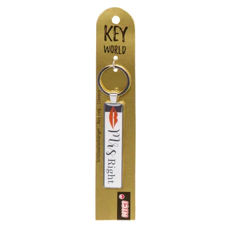 NICI Schlüsselanhänger Key World 'Mrs. Right'